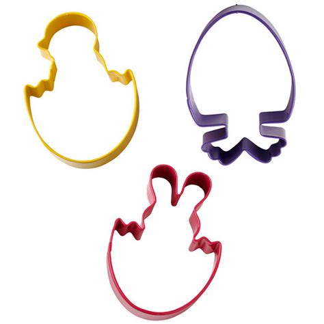 Easter 3 Pc Cookie Cutter Set Wilton