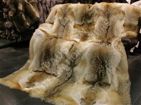 Coyote Fur Blanket Pelz Paustian