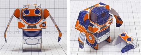 Papermau Simple Robot Paper Toy In Only One Sheet Of Paper By Fold