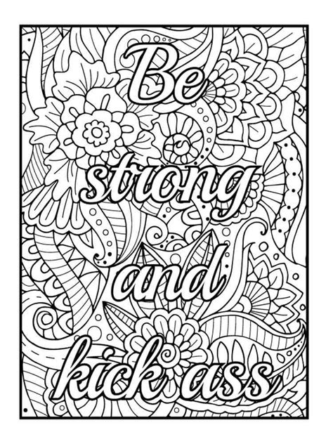Swear Word Coloring Pages Printable