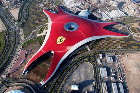 Ferrari World Abu Dhabi Aerial View Peaklife