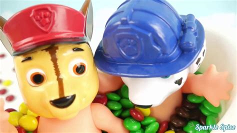 Lets Learn Colors With Paw Patrol And Candy Youtube