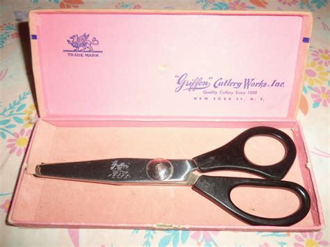 Vintage~griffon Cutlery Works Inc~pinking Shears~original Box 7 34 Usa Ebay