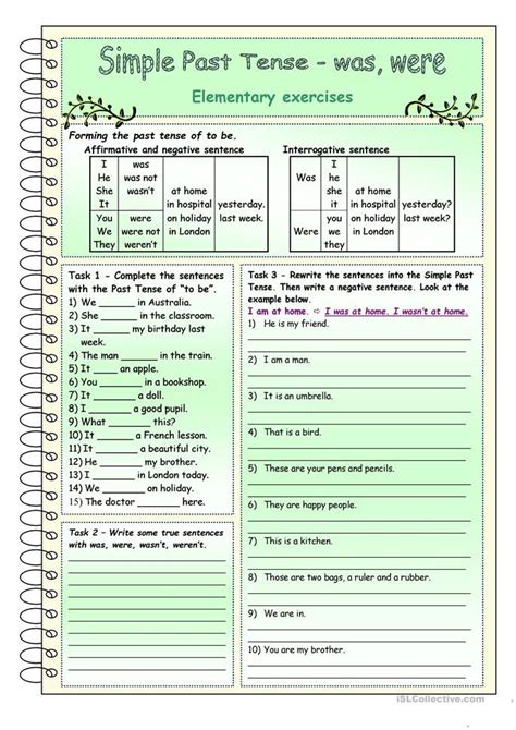 Practice Simple Past Tense With Engaging Exercises