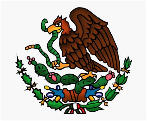 Mexico Clip Art By Phillip Martin Emblem On Mexican Flag Hd Png