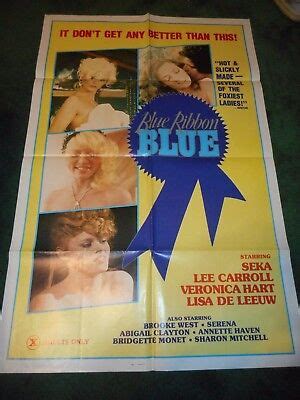 Blue Ribbon Blue Original Folded Poster Seka Veronica Hart