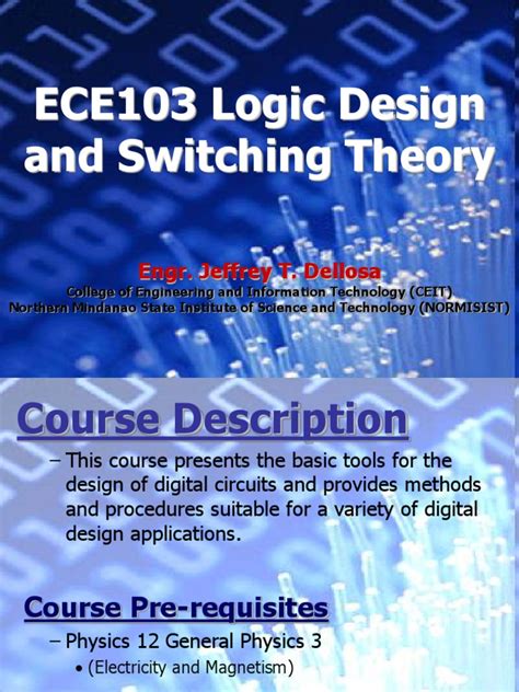 16678847 Ece103 Logic Design And Switching Theory Introduction And