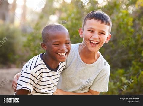 Portrait Two Boys Image And Photo Free Trial Bigstock