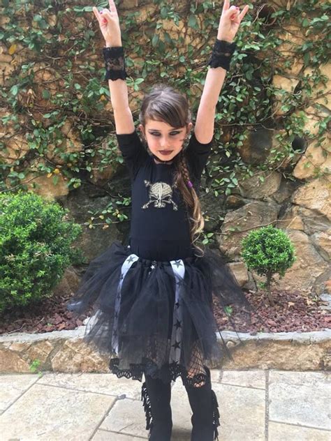 Rock N Roll Ballerina Rock Star Tutu Dress Halloween Punk Etsy