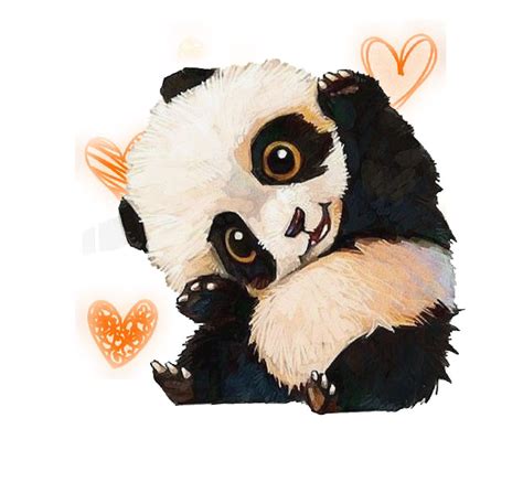 Faye Daily Cute Panda Drawing Wallpaper