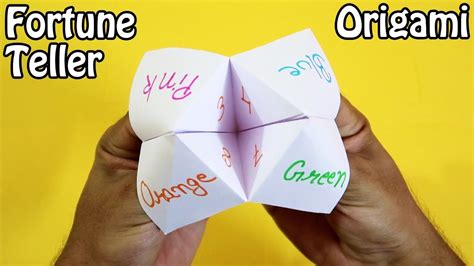 Origami Fortune Teller How To Make A Paper Fortune Teller Very Easy Youtube