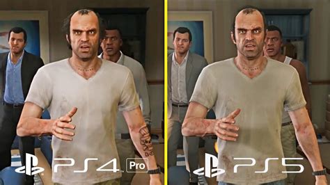 Gta 5 Enhanced Edition Ps5 Vs Ps4 Pro Graphics Comparison 4k 60fps