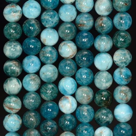 8mm Apatite Gemstone Grade Aa Ocean Blue Round 8mm Loose Beads Etsy
