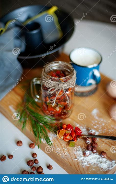 If you decide to add candied peel reduce the quantity of glace cherries and replace that with the candied peel. Dry Fruits For Christmas Cake In Alcohol On The Table ...