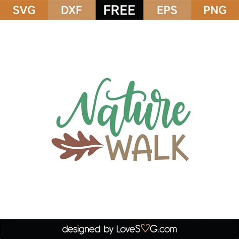 Free Nature Walk Svg Cut File
