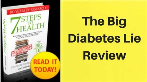 The Big Diabetes Lie Amazon 7 Steps To Health And The Big Diabetes Lie Review Youtube