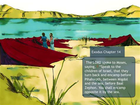 crossing the red sea exodus 14 pnc bible reading illustrated bible scriptures