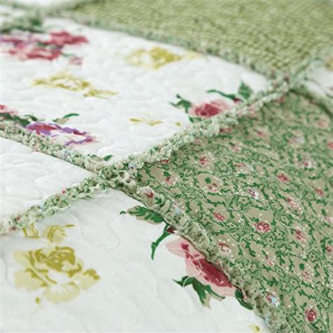 Bedsure 2 Piece Printed Quilt Set Twin Size 68x86 Inches Green