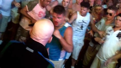 british tourists cheer as two men fight in magaluf street metro news