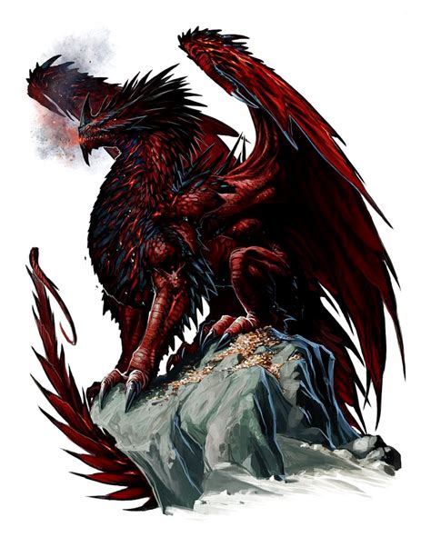 Mythic Red Dragon Pathfinder Pfrpg Dnd Dandd D20 Fantasy Red Dragon
