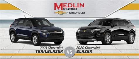 2021 Chevy Trailblazer Vs 2020 Chevy Blazer Medlin Chevrolet