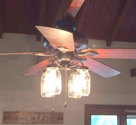 Mason Jar Ceiling Fan Light Ceiling Fan Ceiling Fan With Light