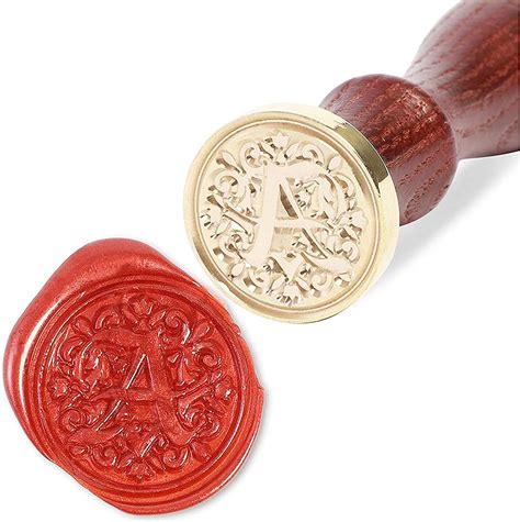 Wax Seal Stamp Set With Letter A Pattern 49 Pieces