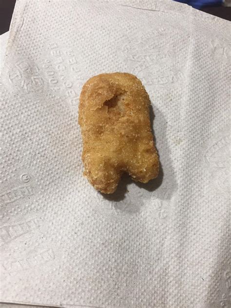 My Mcdonalds Chicken Nugget Looks Like A Among Us Character Amongus