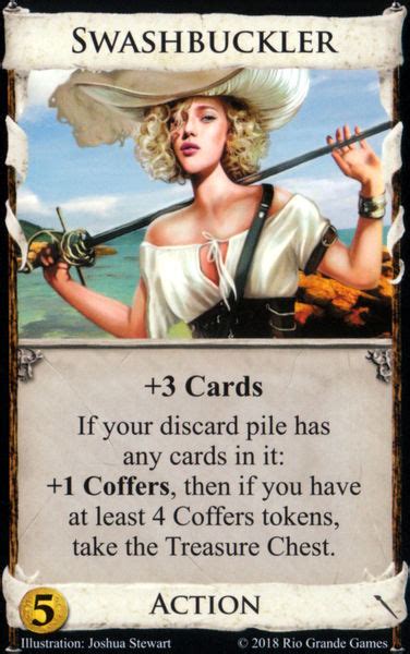 Dominion If No Cards In Discard Pile When Playing Swashbuckler But Have 4 Coffers Are You
