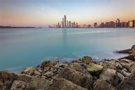 Sunset View Of The Abu Dhabi Skyline Uae Photograph By Manuel Bischof
