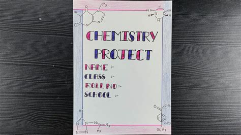 Chemistry Projects Front Page Design Cover Pages Book Cover Border Design Save Drawings