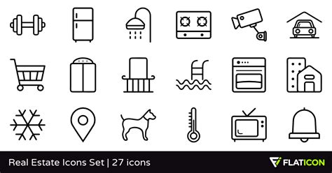 Real Estate Icons Set 27 Free Icons Svg Eps Psd Png Files