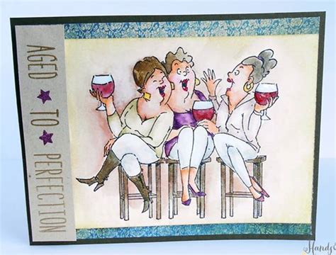 Art Impressions Ai Girlfriends Wine Tasters Set Sku4383 Handmade