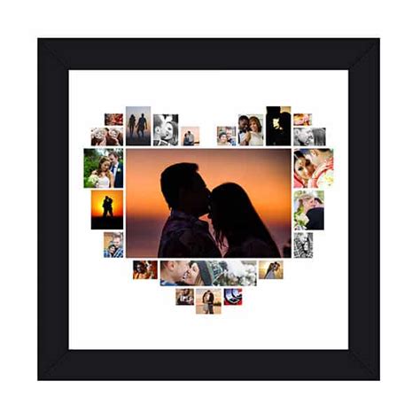 Heart Shaped Photo Collage Frame 23