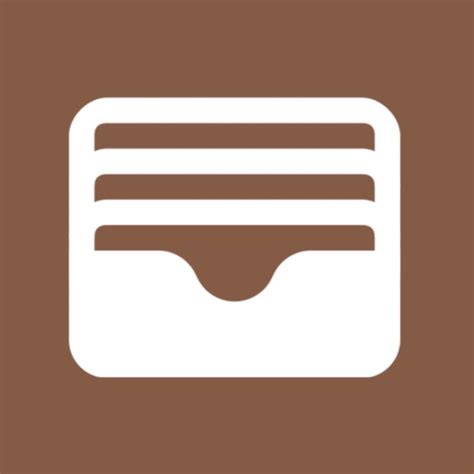 “wallet” App Icon Brown Aesthetic En 2021 Icône Ios Ios Icone