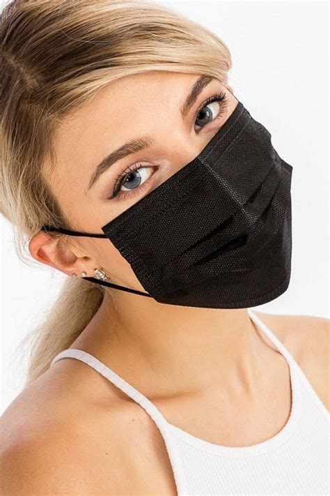 Disposable Surgical Face Masks Black 10 Pack Beauty Couture Ireland