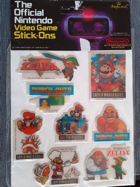 I Still Have My Nintendo Stickers From The Late 80s Rmildlyinteresting