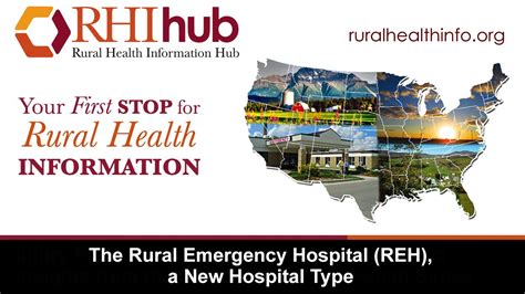 Rural Emergency Hospitals Reh A New Hospital Type Webinar Youtube