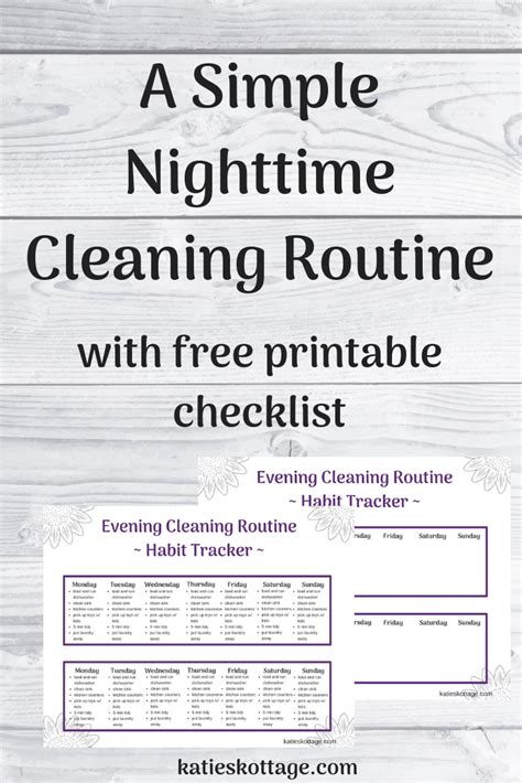 Nighttime Cleaning Routine Stress Free Mornings Night Time Routine