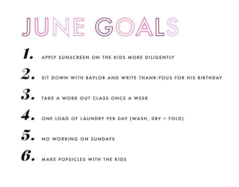 Hen And Co June Goals