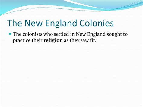 Ppt The New England Colonies Powerpoint Presentation Free Download