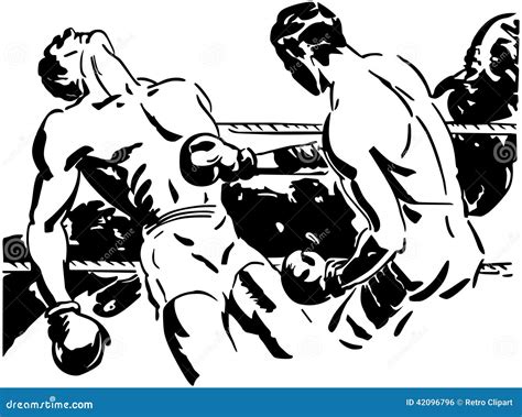 Knockout Punch Stock Vector Illustration Of Drawings 42096796