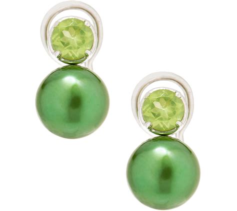 Honora Cultured Pearl And Gemstone Earrings Gemstone