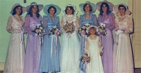 Hilarious Photos Of Ugly Bridesmaids Dresses Throughout The Decades