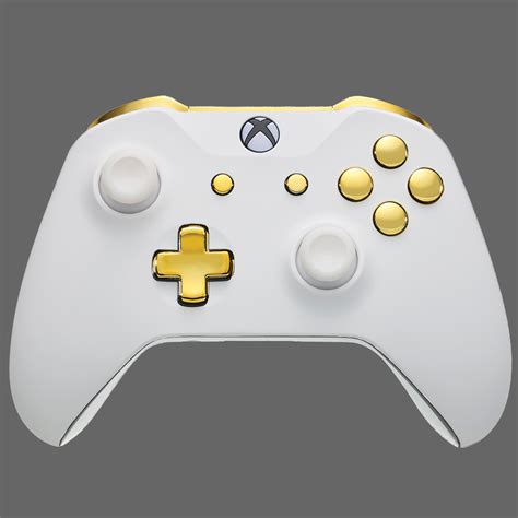 Xbox One Controller White Velvet Gold Custom Controllers Touch