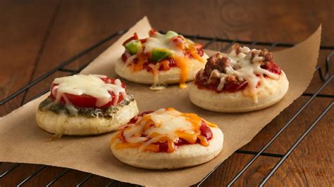 That makes it sound like this recipe might be tricky — it's not. Mini Pizzas recipe from Pillsbury.com