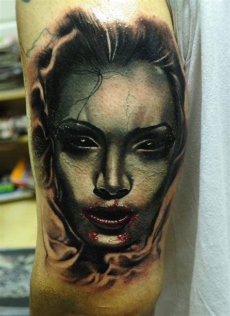 10 Sile Sanda Tattoo Of The Day Realistic Tattoos For Women Horror