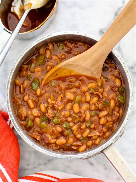the best easy bbq baked beans foodiecrush