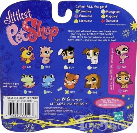 Littlest Pet Shop 807 Toy Sisters