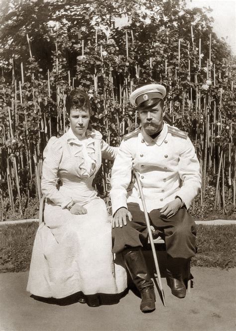 Emperor Nicholas Ii With His Mother Empress Dowager Maria Feodorovna